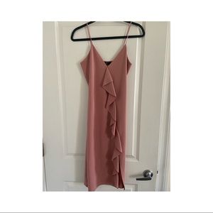 Below Knee Ruffle Dress